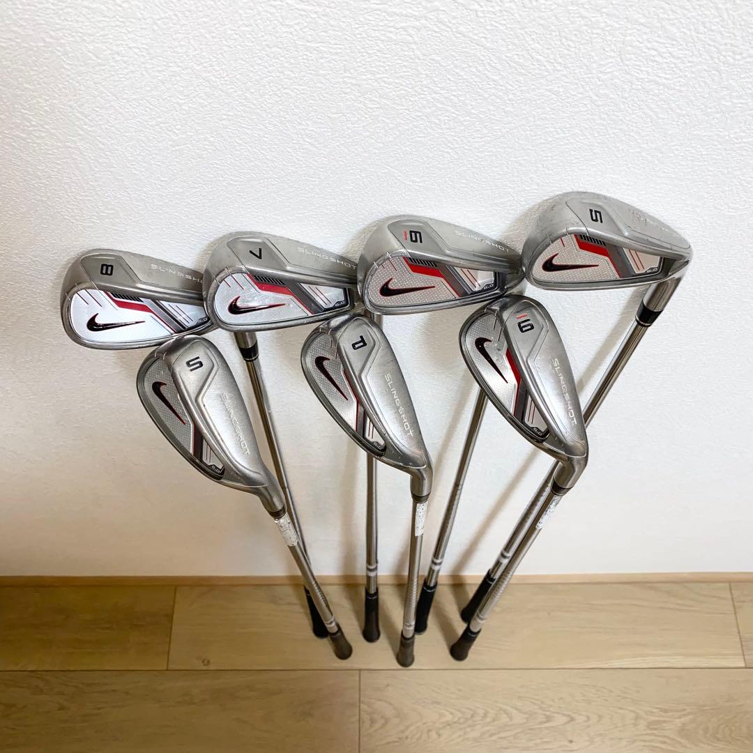 NIKEナイキ ゴルフクラブ 本格フルセット☆初心者 男性右利きキャディバッグ付
