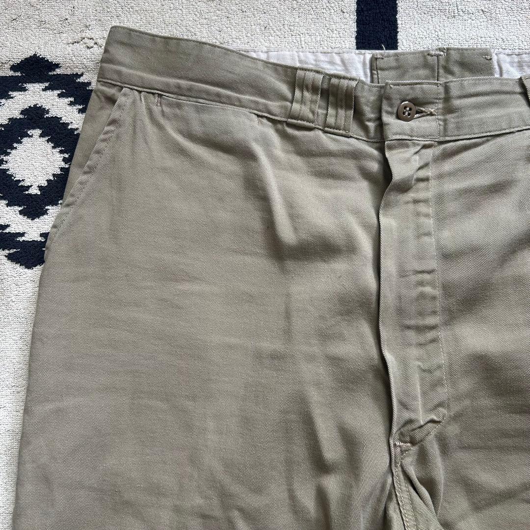 60s ヴィンテージ USA製 チノパン スタンプ グリッパー両爪 尿素 股マチ