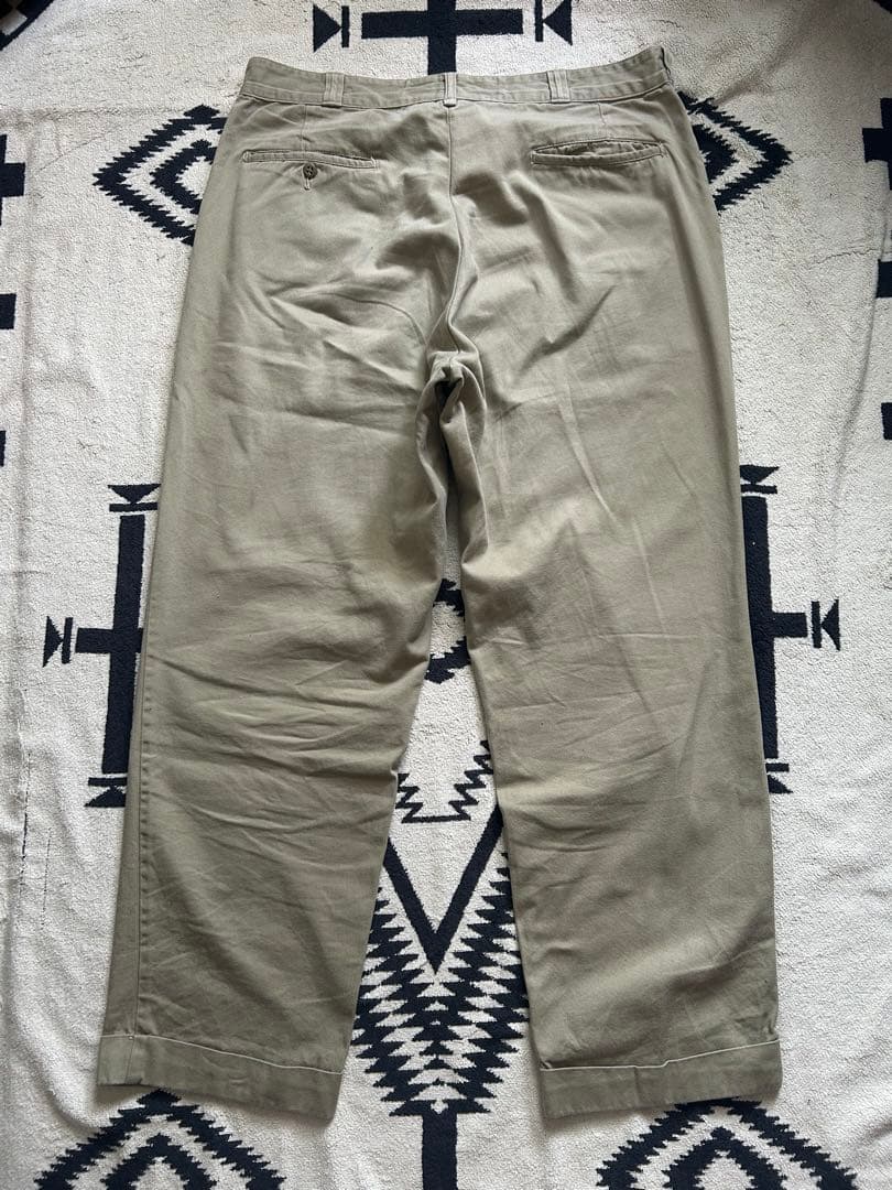 60s ヴィンテージ USA製 チノパン スタンプ グリッパー両爪 尿素 股マチ