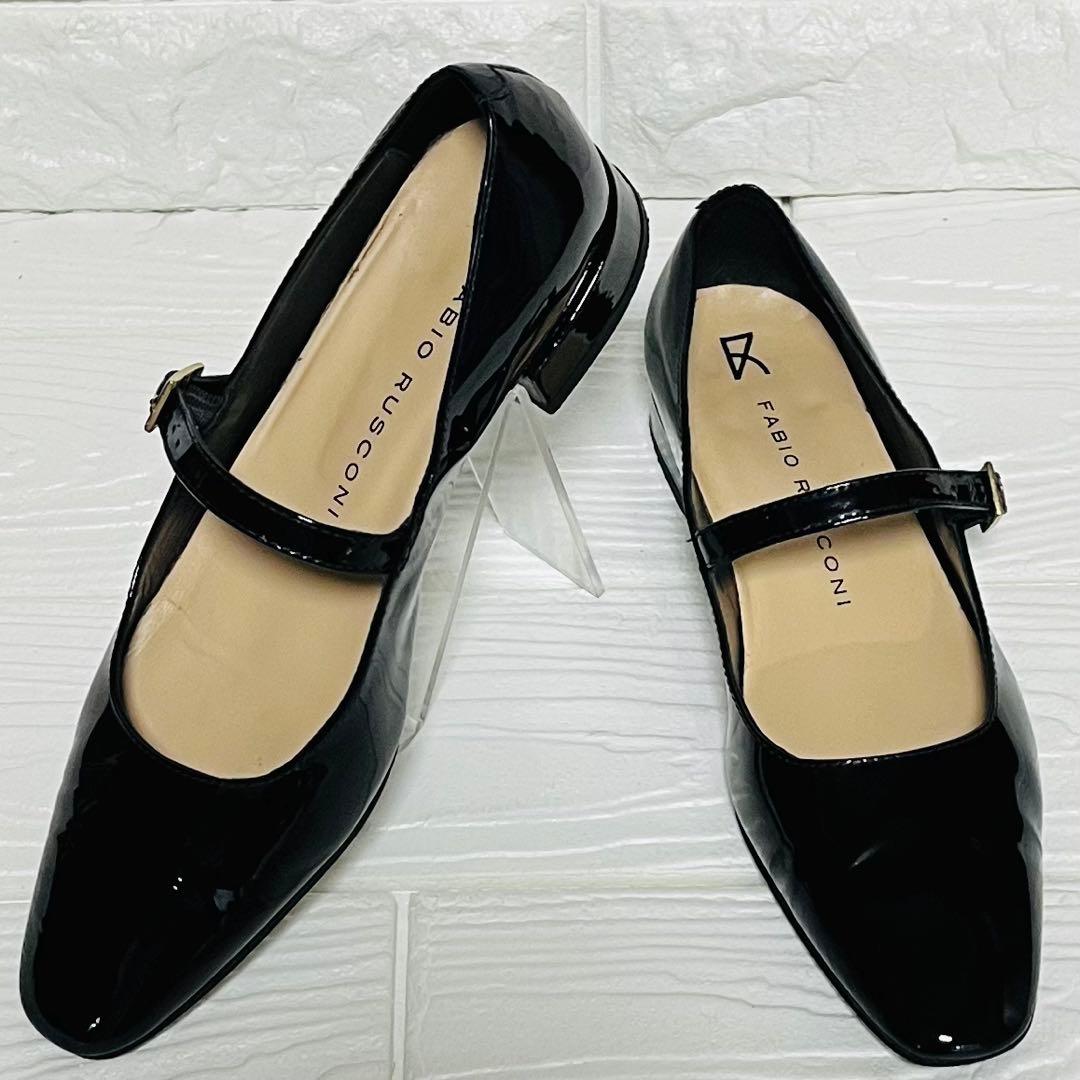 FABIO RUSCONI IENA メリージェーン　エナメルパンプス36