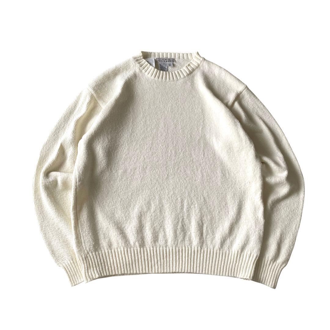 デッドストック 90s AKA EDDIE BAUER コットンニットセーター