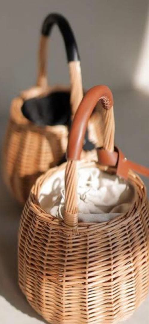 anuans アニュアンス　ラタンワンハンドルバック