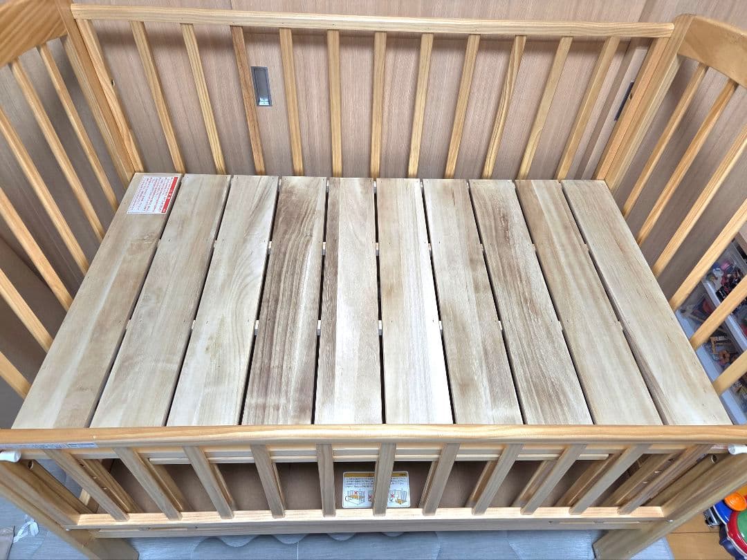 KATOJI　ベビーベッド　ハイポジション　レギュラー　ナチュラル　カトージ