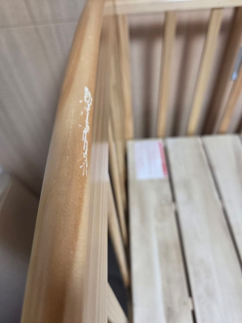 KATOJI　ベビーベッド　ハイポジション　レギュラー　ナチュラル　カトージ