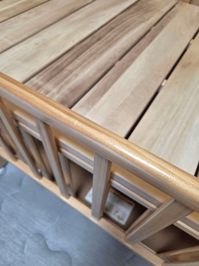 KATOJI　ベビーベッド　ハイポジション　レギュラー　ナチュラル　カトージ