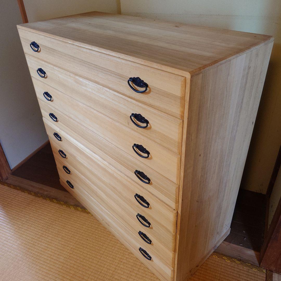 桐　たんす　箪笥　8段