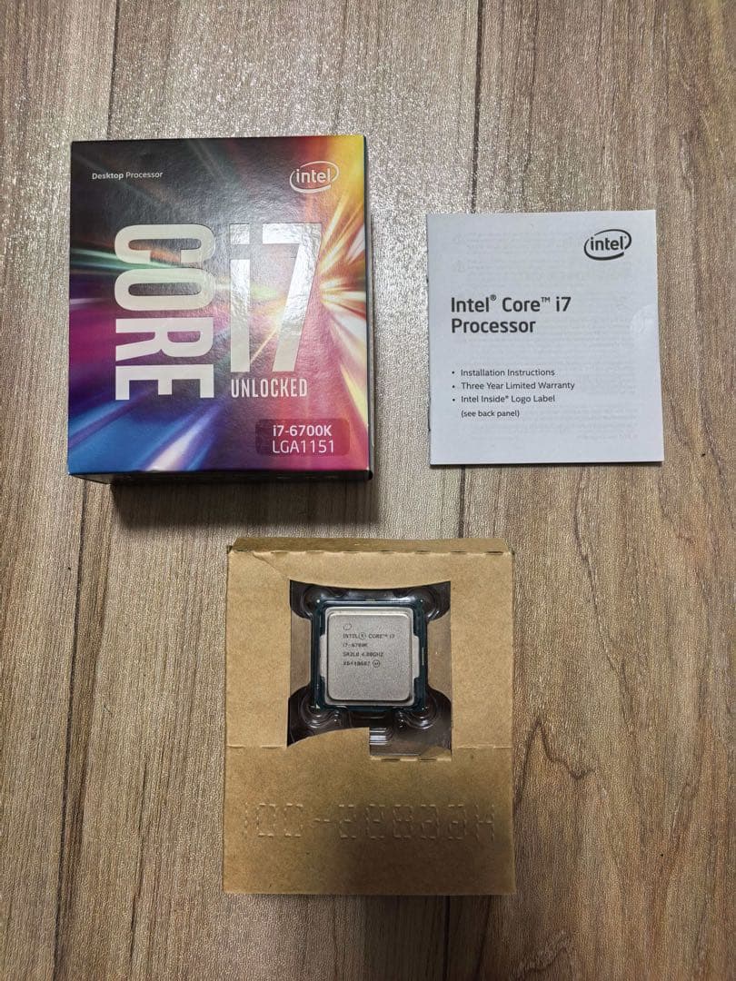Intel Core i7-6700K + CPUクーラー セット