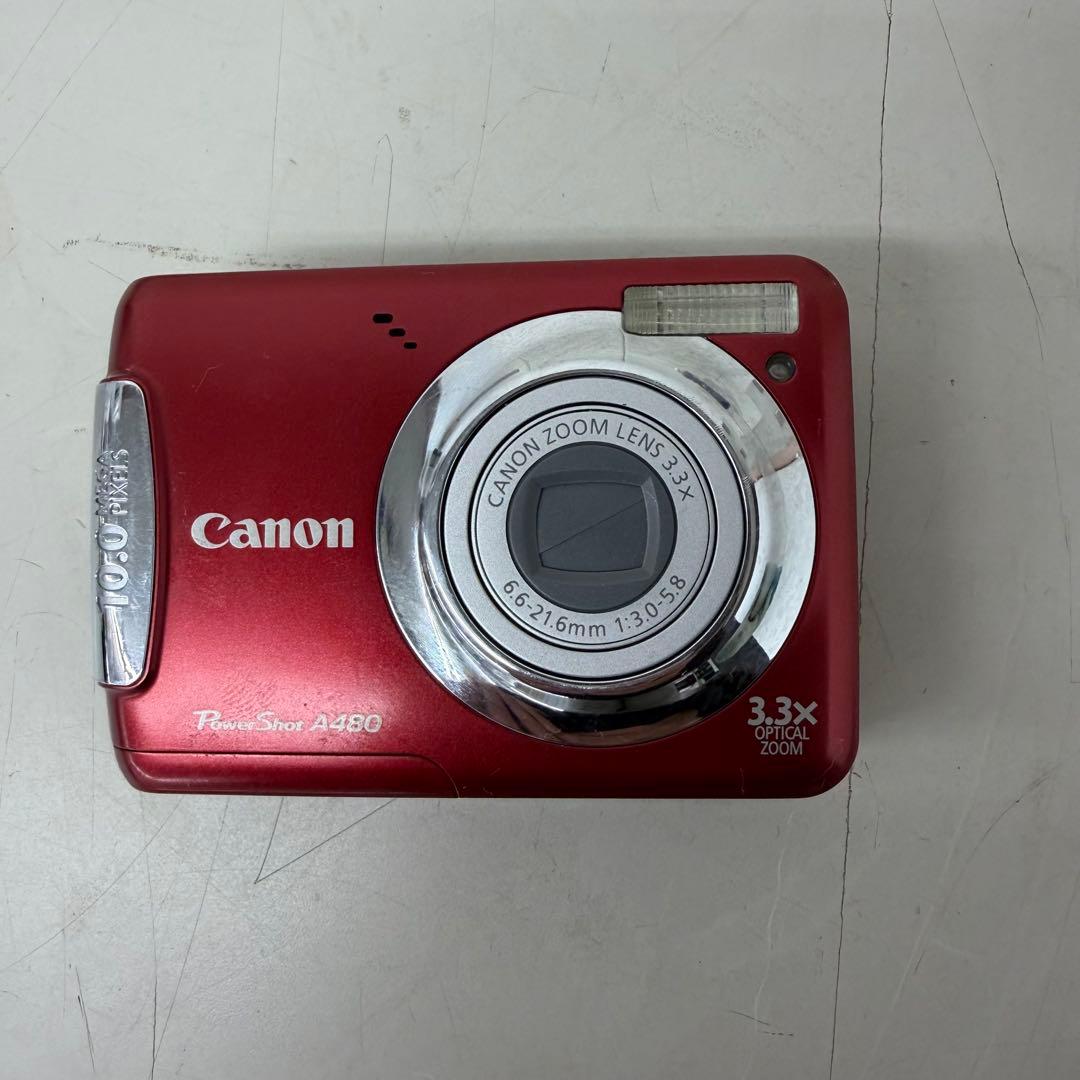 Canon PowerShot A480 レッド　デジタルカメラ