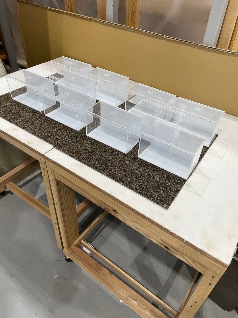 アクリル水槽、3mmベタ、メダカ専用。10台。送料込み。