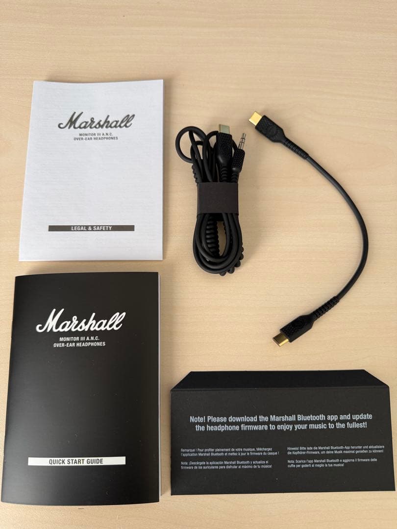 Marshall Monitor III A.N.C. ヘッドホン　ブラック