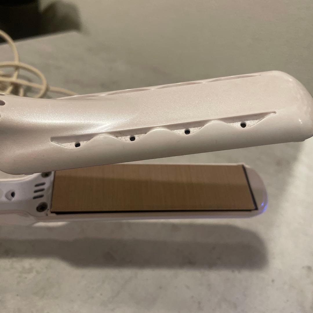 絹女 ホワイト ストレートヘアアイロン kinujo