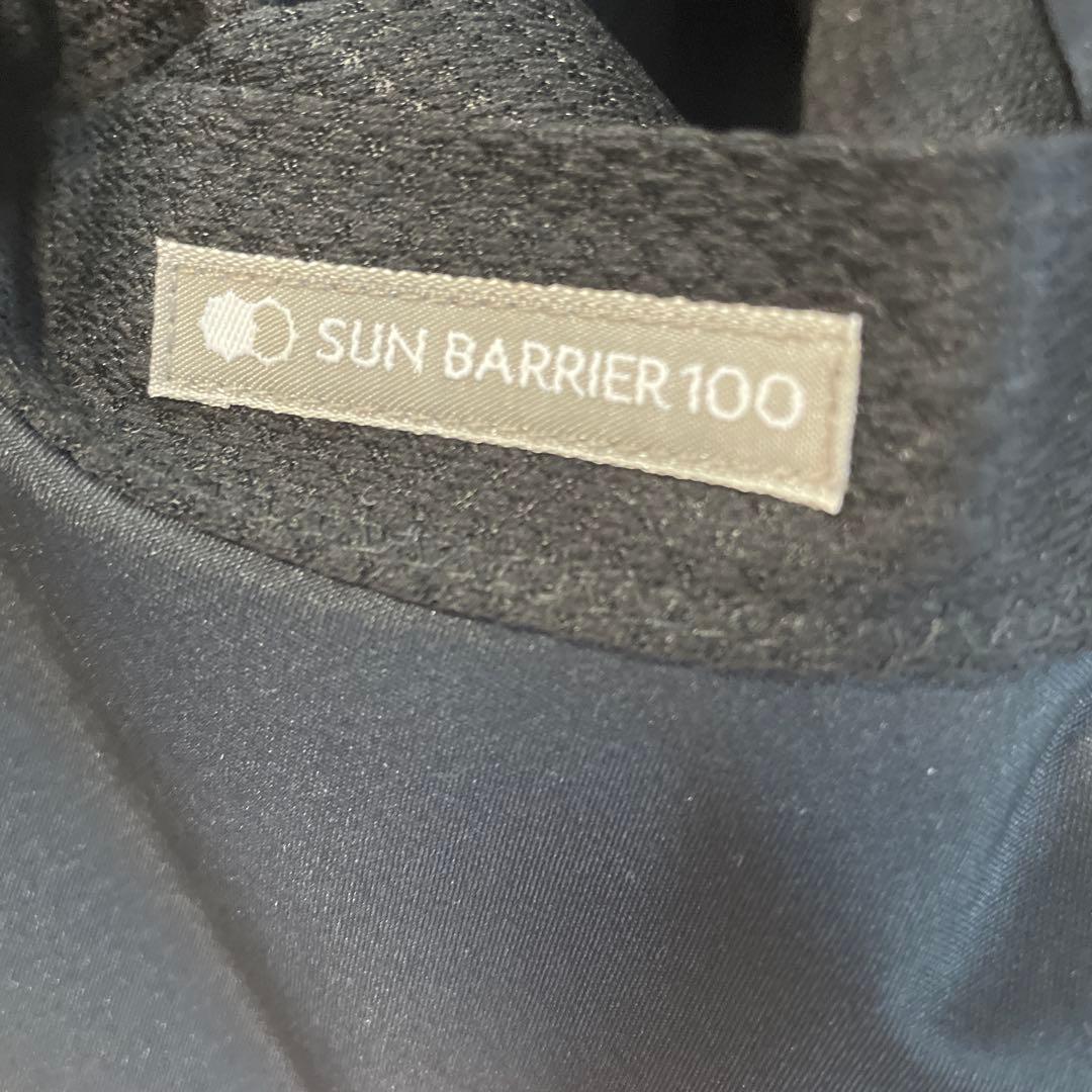 未使用 サンバリア１００ 帽子 ナチュラル ワイド ハット つば広 完全遮光