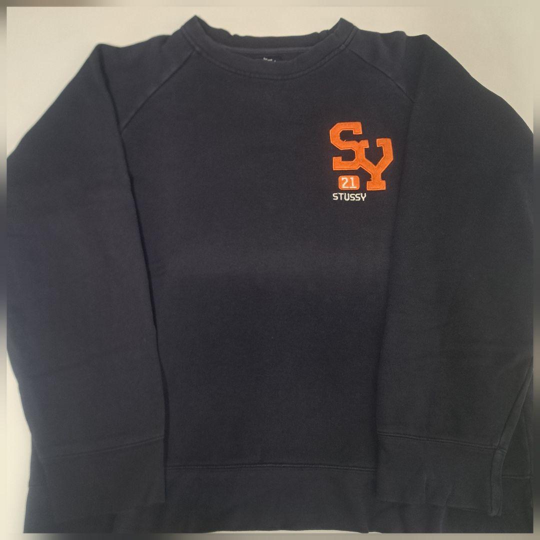 虎*雄様 90s.00s　紺タグ　オールドステューシー　ネイビーフェードT　ラグ