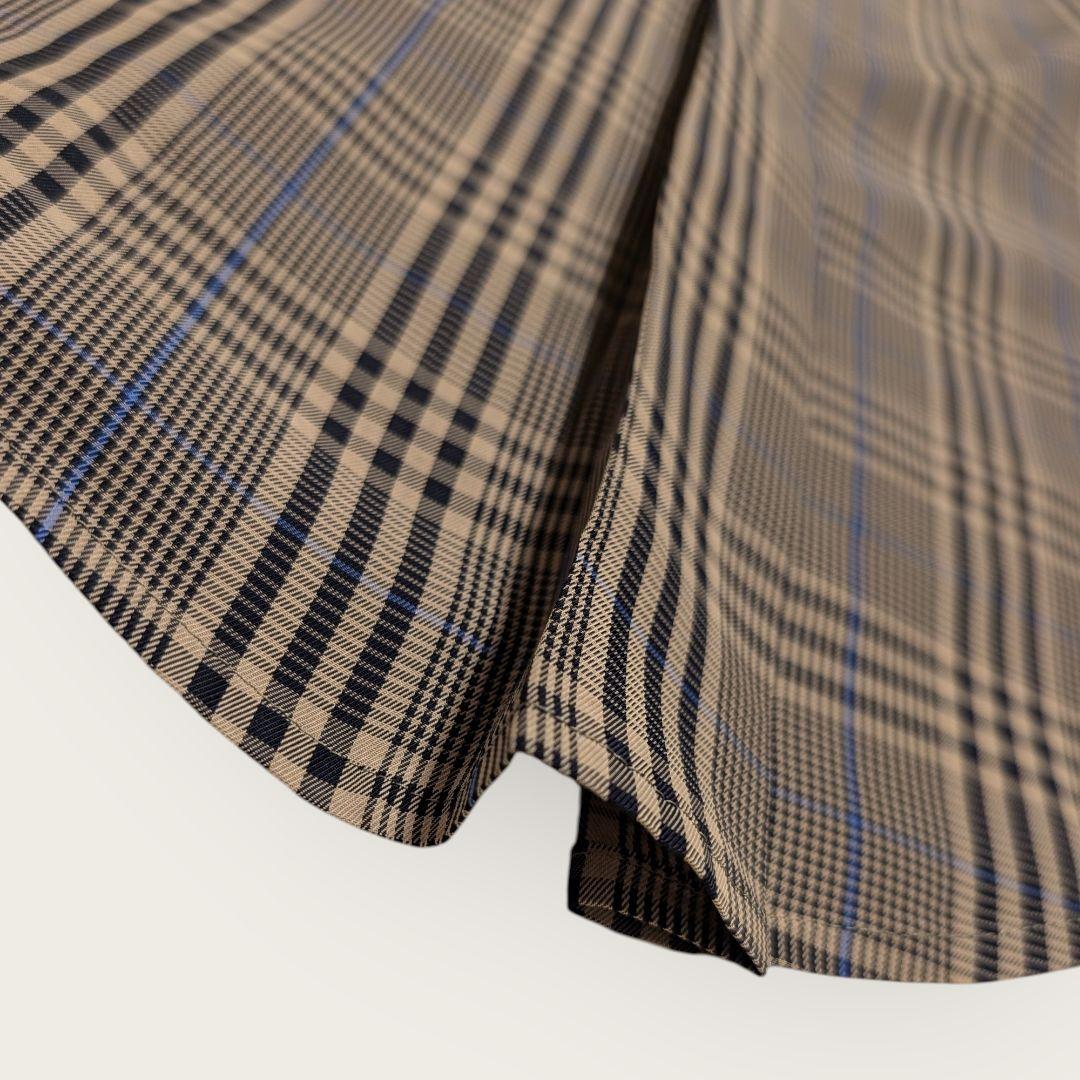 【美品】2025SS　シンゾーン　ツイルチェック　シャツ　ベージュ　F