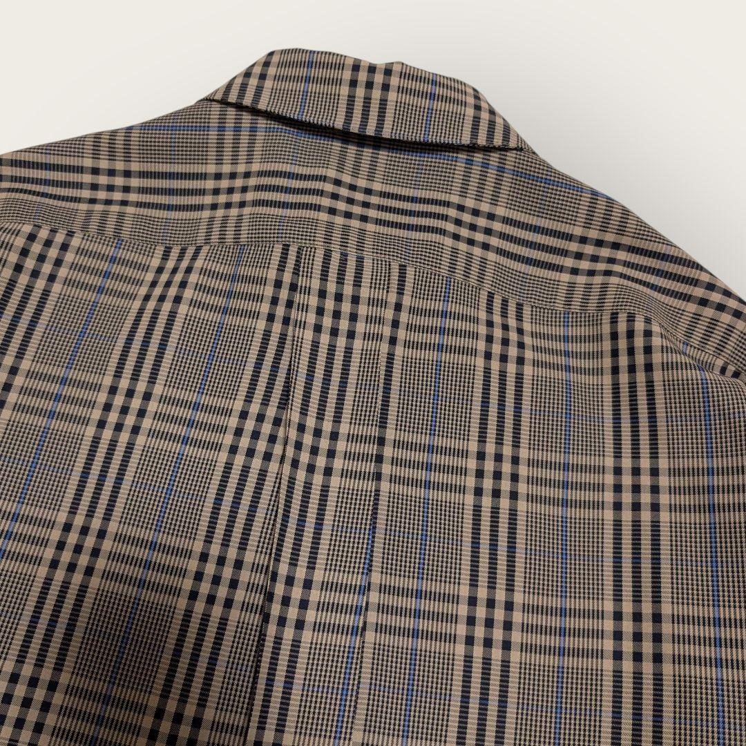 【美品】2025SS　シンゾーン　ツイルチェック　シャツ　ベージュ　F