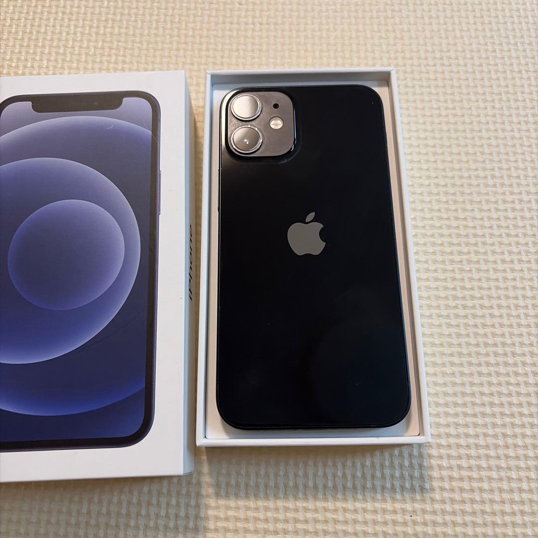 Apple iPhone 12 mini ブラック 本体　イヤフォン　充電