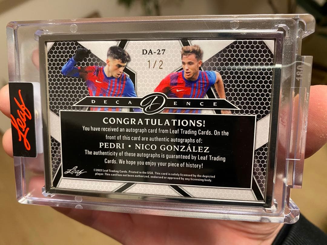 【世界に2枚】ペドリ サインカード pedri auto サッカー