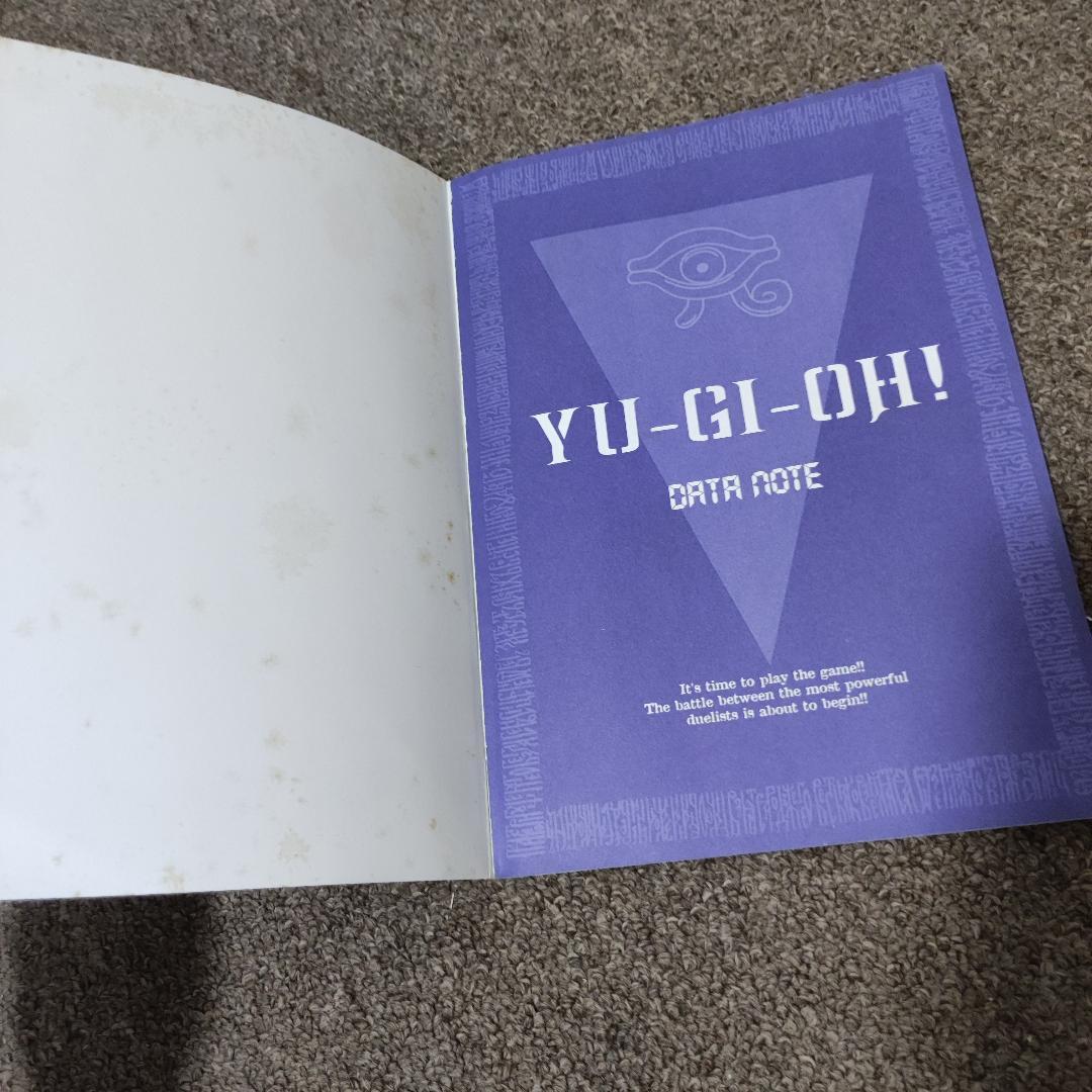 【激レア・やや傷あり】東映版 映画 遊戯王 特典 下敷き サイン入りデータノート
