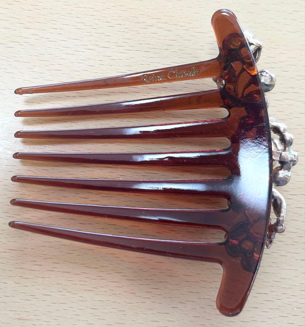【新品未使用】レーヌクロードReine Claudeのブラウンのヘアコーム