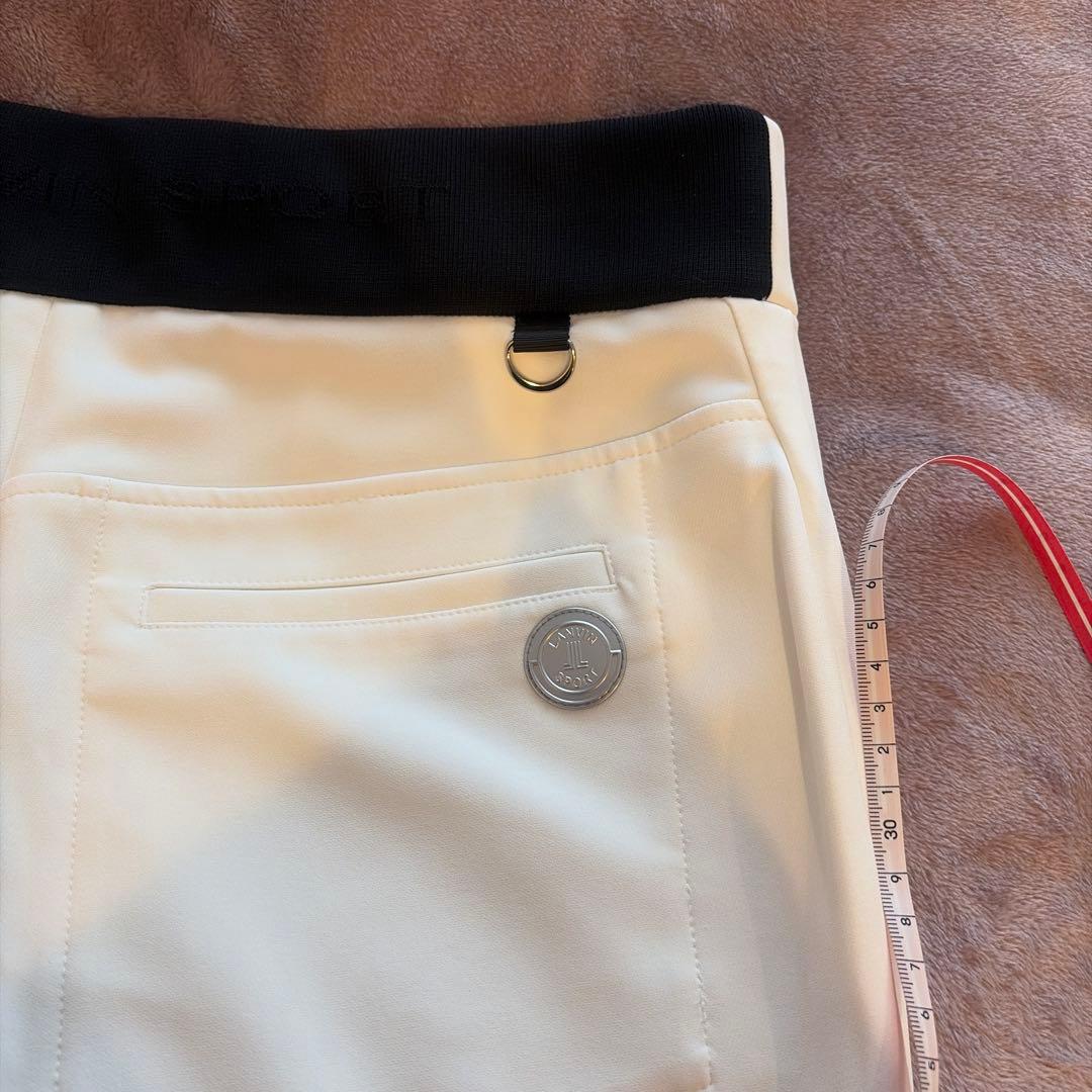 ランバンスポール 　ホワイトスリムフィットパンツ42