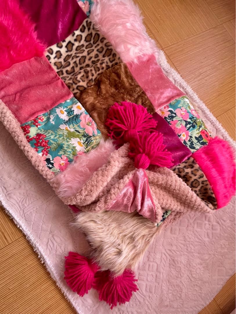 作家様　パッチワークブランケット