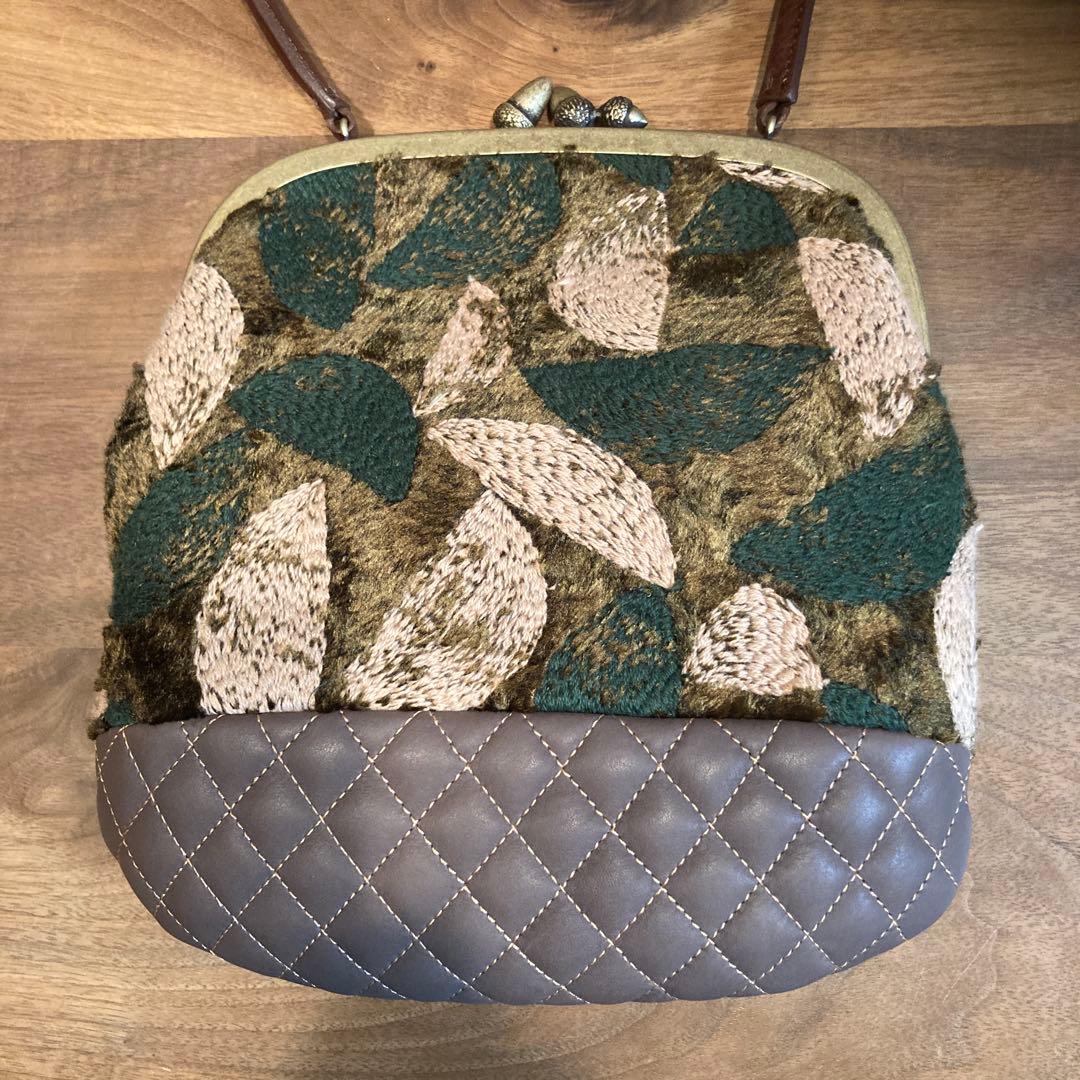 【新品未使用】ミナペルホネン☆voix☆ガドルバッグ☆ブラウン♡