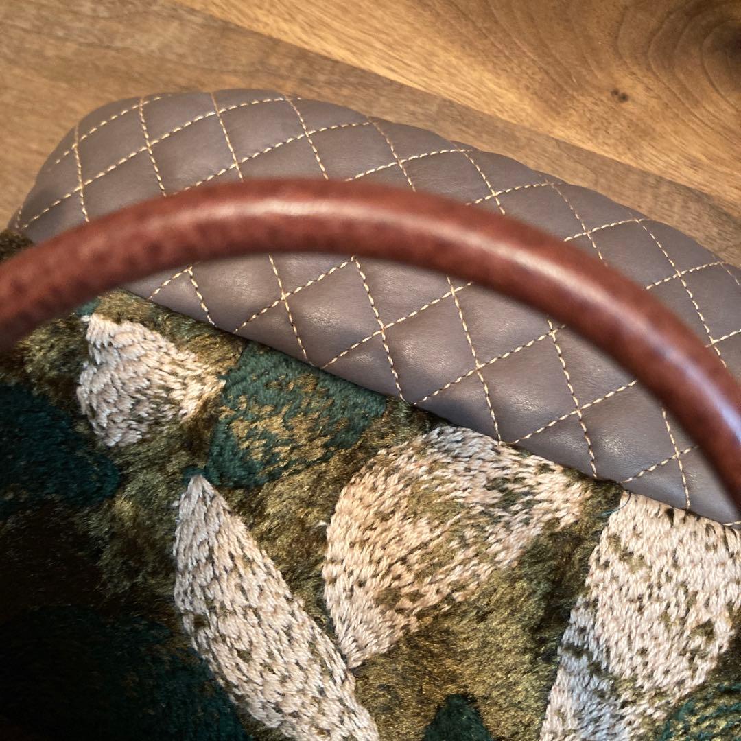 【新品未使用】ミナペルホネン☆voix☆ガドルバッグ☆ブラウン♡