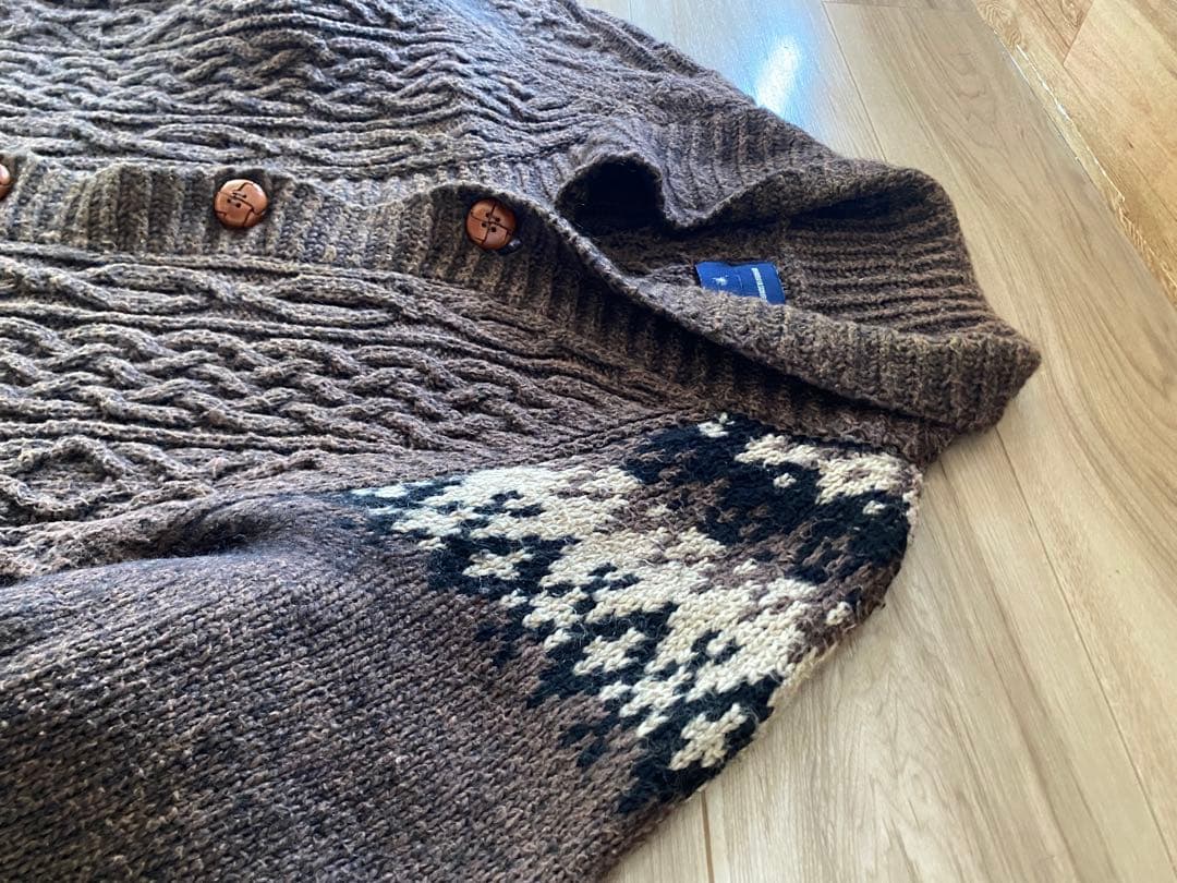 ミハラヤスヒロ MIHARA YASUHIRO ケーブルカーディガン サイズ48