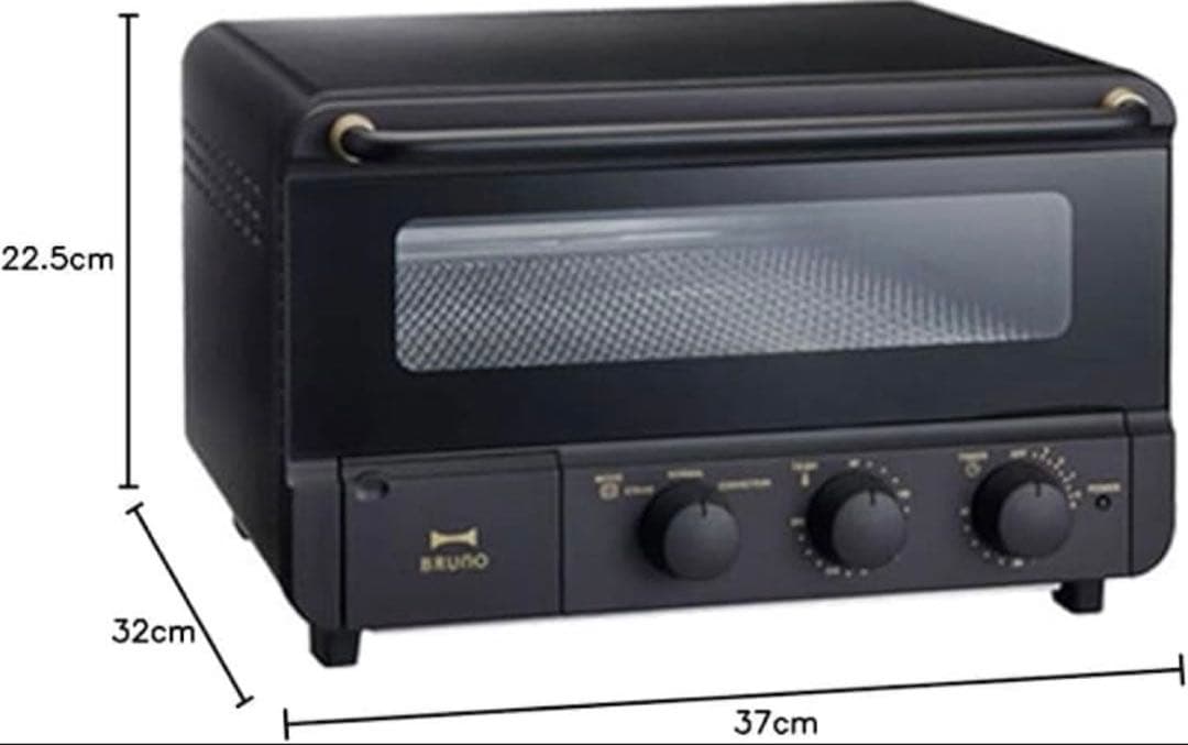 【新品、未開封】BRUNO crassy スチーム&ベイクトースター ブラック