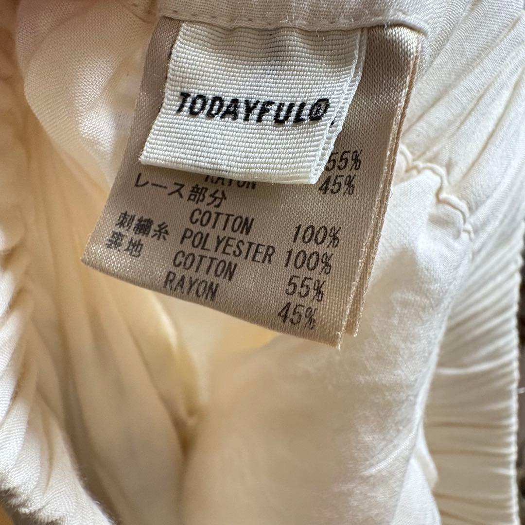 完売品　TODAYFUL Embroidery Patchwork パンツ 刺繍