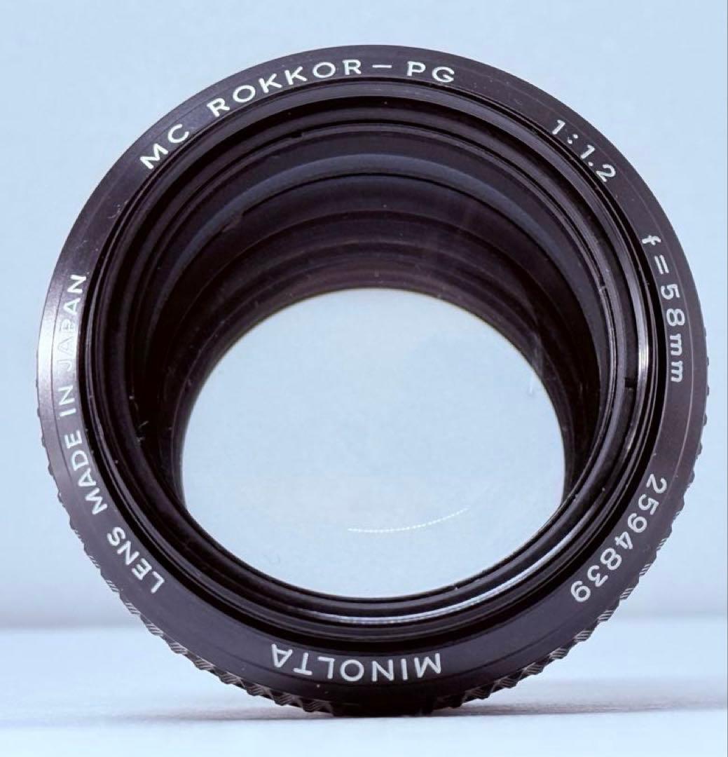 Minolta MC ROKKOR-PG 58mm F1.2 後期 各動作良好