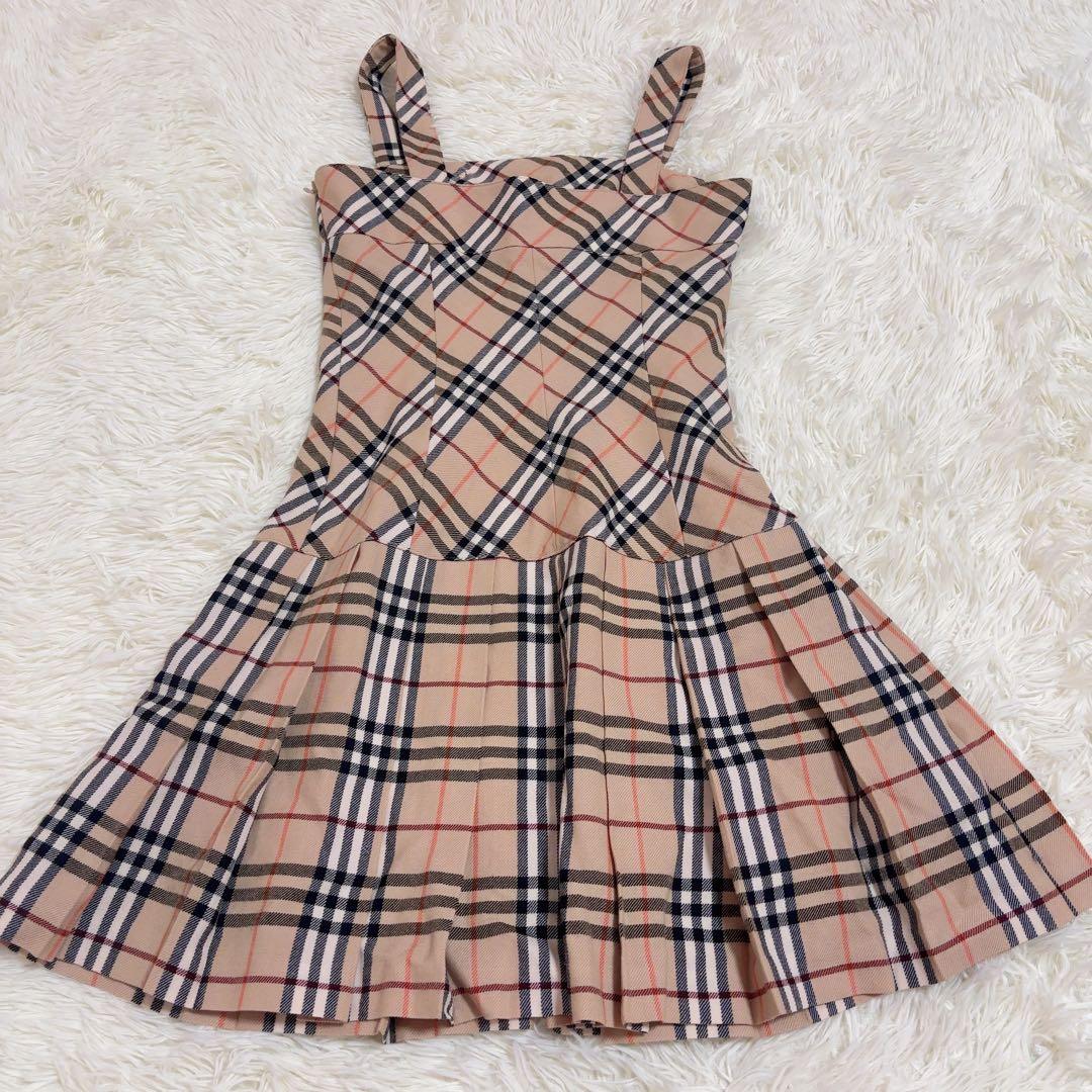 BURBERRY BLUELABEL キャミソール　 プリーツ ワンピース