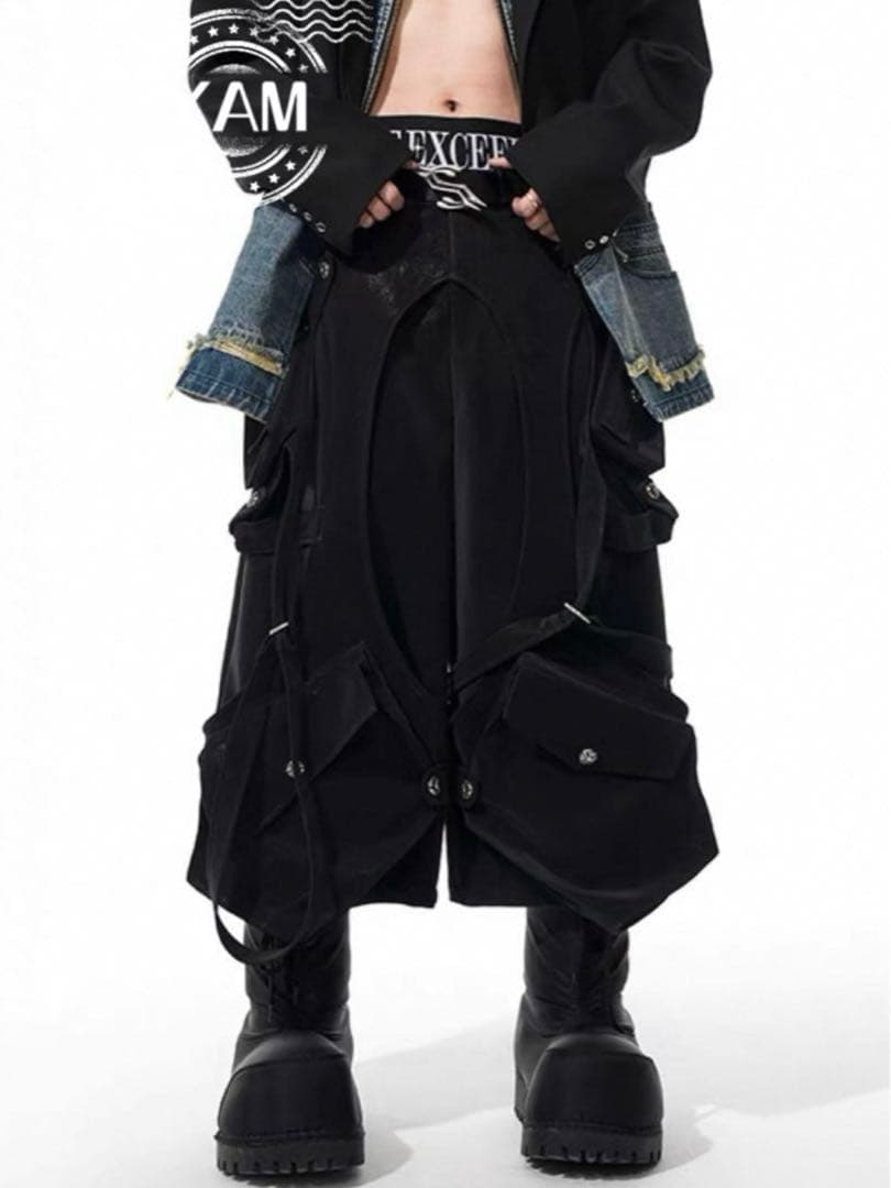 STARTEXCEEDEND 重工多ポケットワークショーツ 七分丈パンツ 八分丈