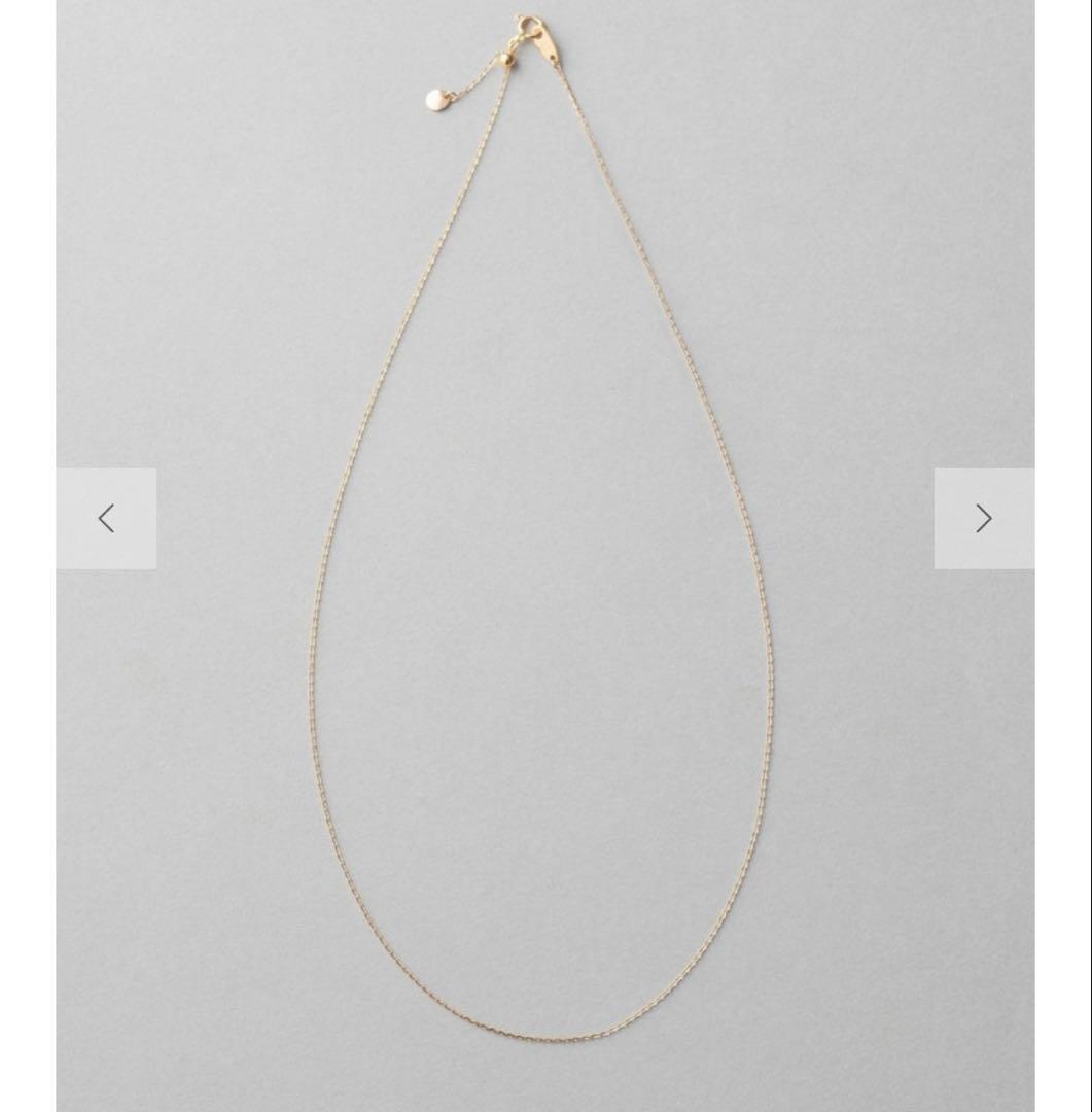 ete K10YG ミラーカットチェーン ネックレス　イエローゴールド