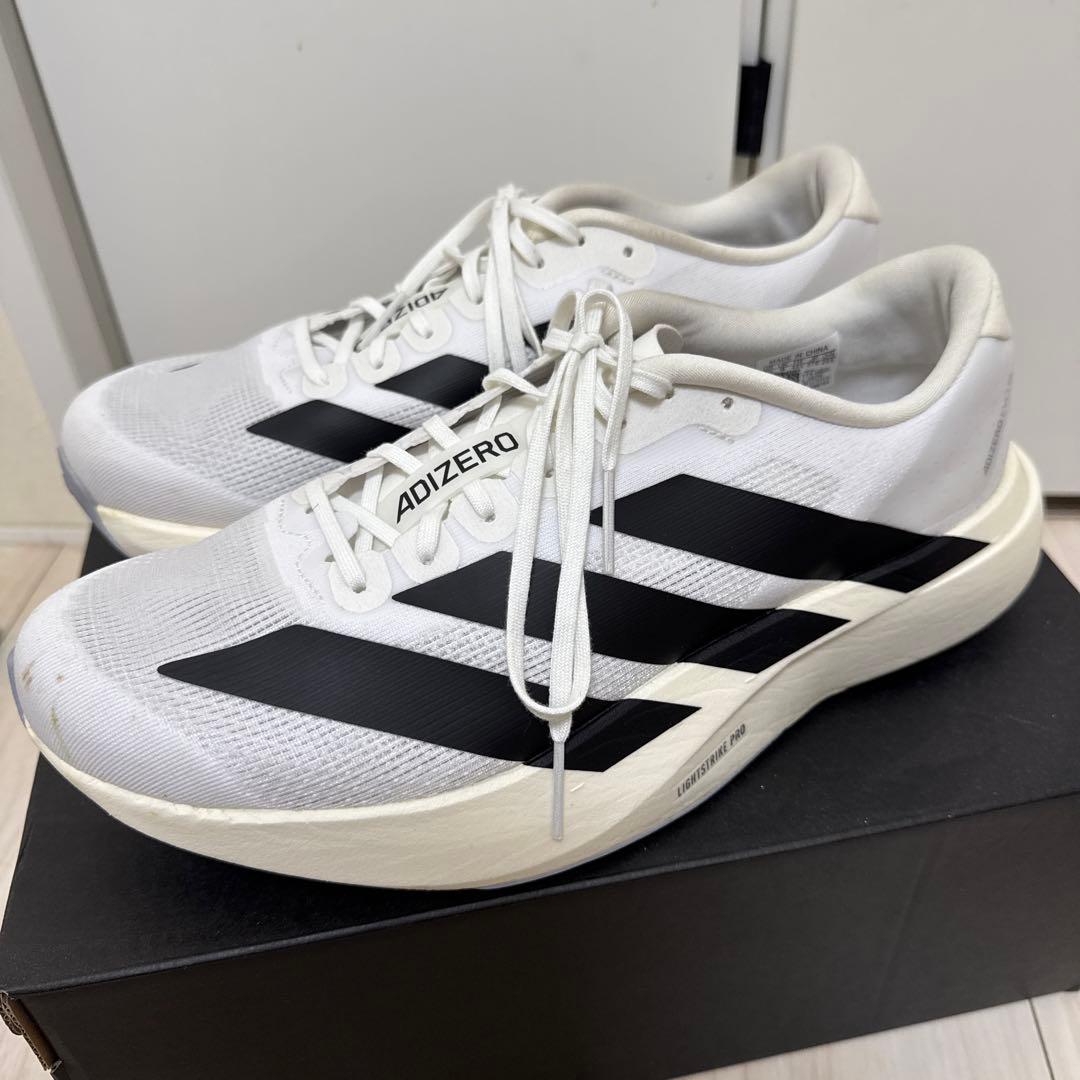 adidas ADIZERO ランニングシューズ ホワイト/ブラック