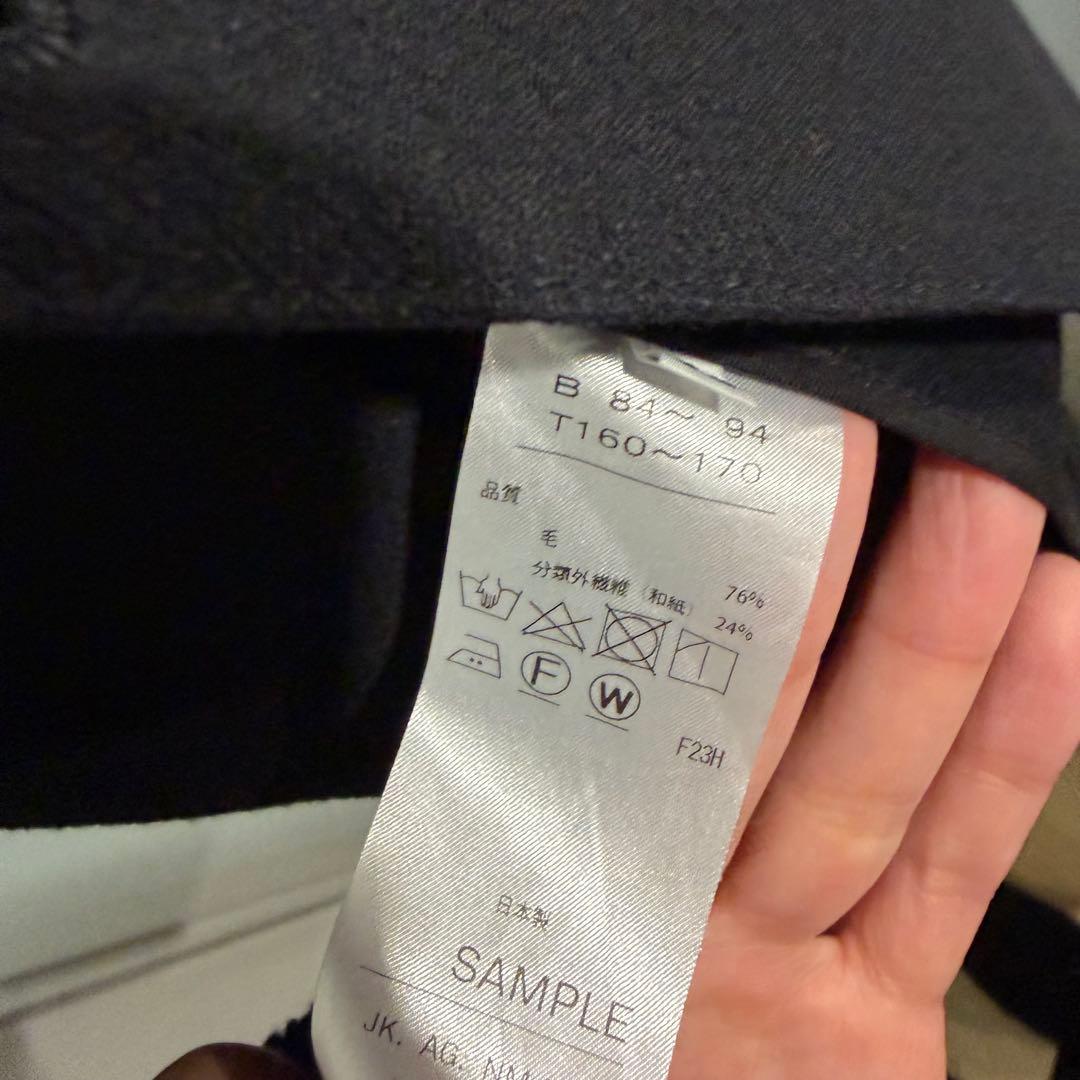 ATON ウール和紙パッチポケットジャケット 上代7.1万
