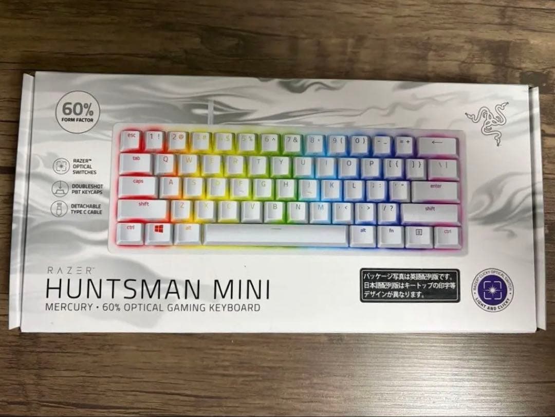 【極美品】Razer Huntsman Mini JP 白クリッキー光学スイッチ