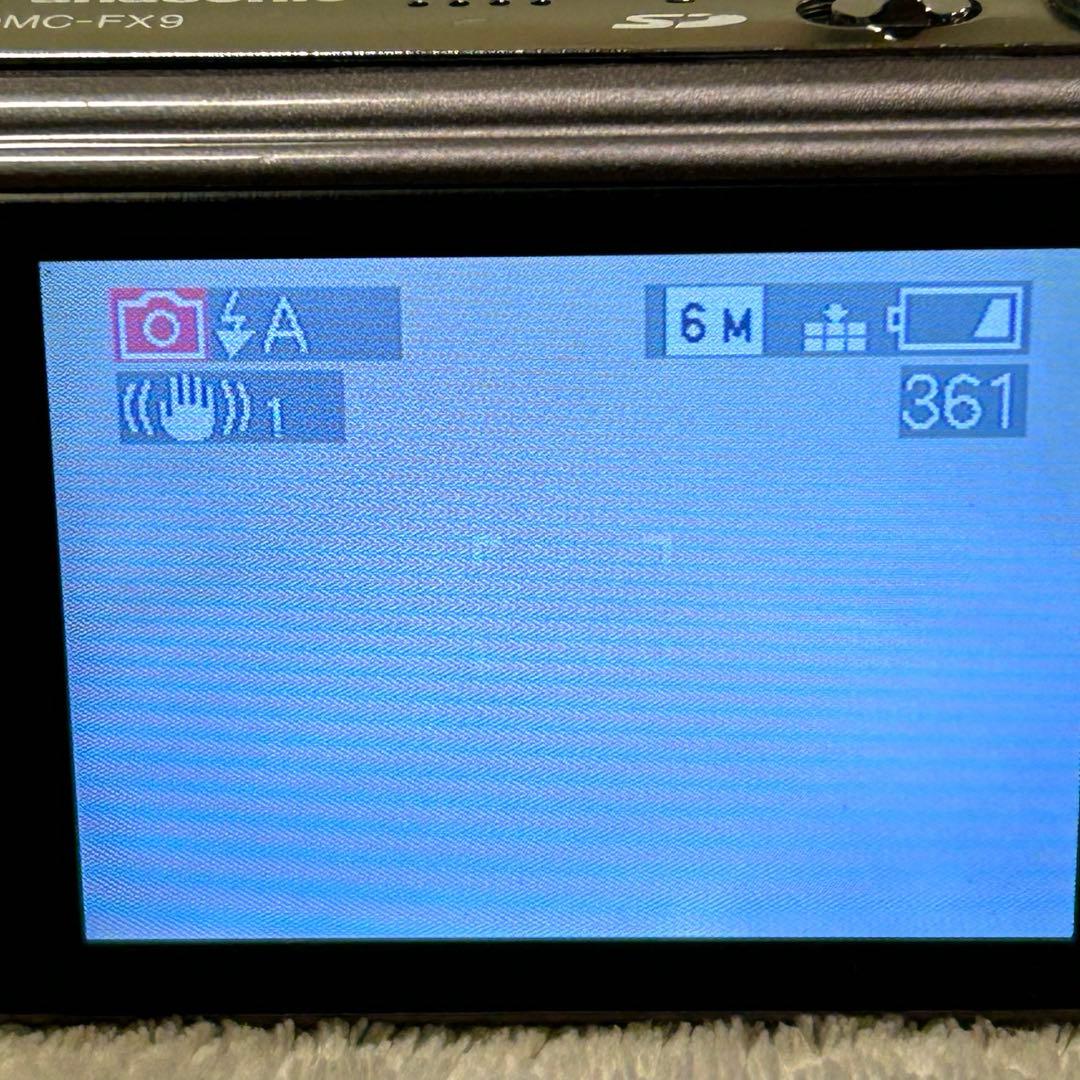 【美品 動作確認済】Panasonic LUMIX DMC-FX9 モーブグレー
