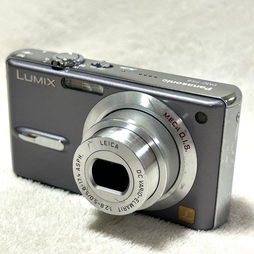 【美品 動作確認済】Panasonic LUMIX DMC-FX9 モーブグレー