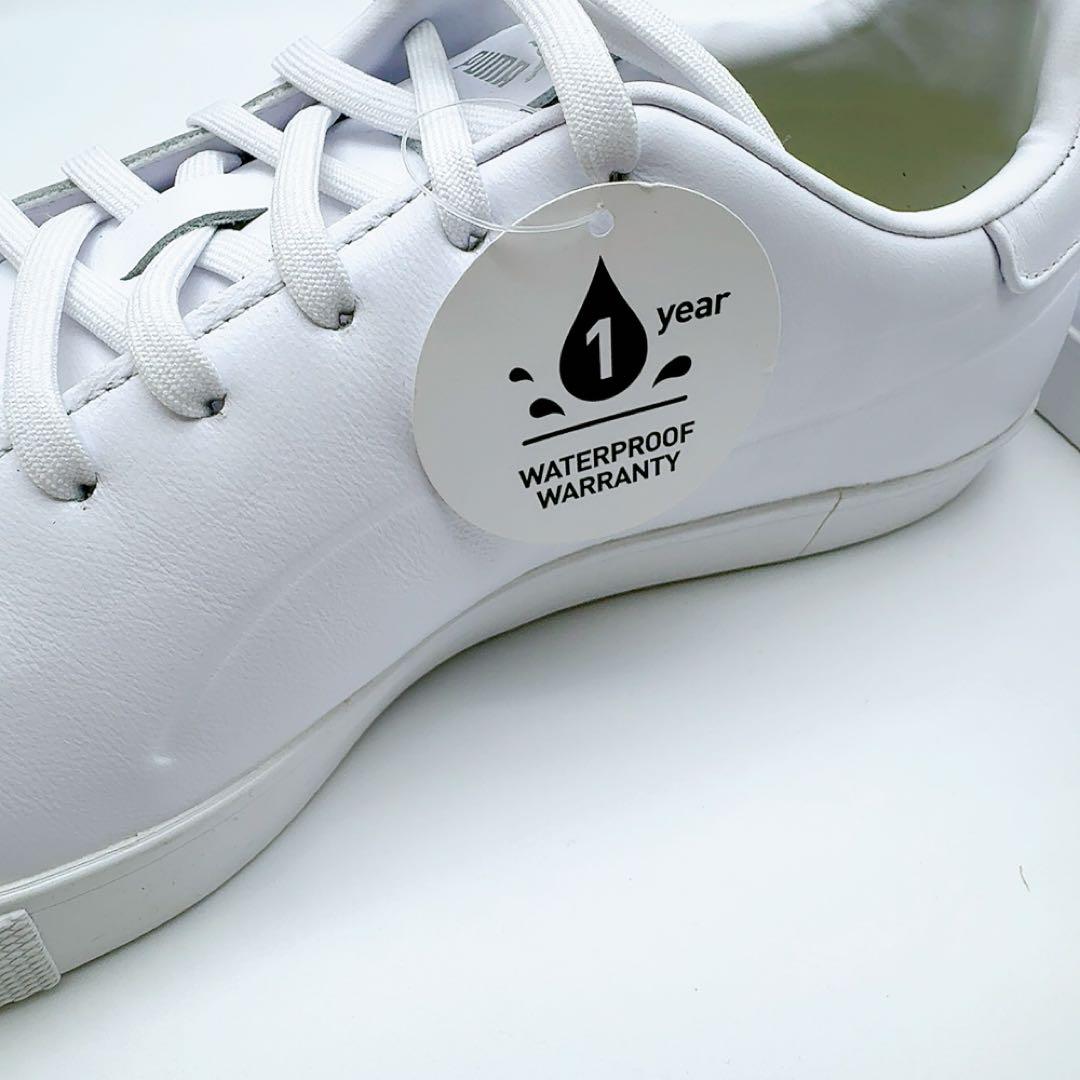 プーマ ゴルフシューズ 白 29cm 新品 レザー スパイクレス 防水 PUMA