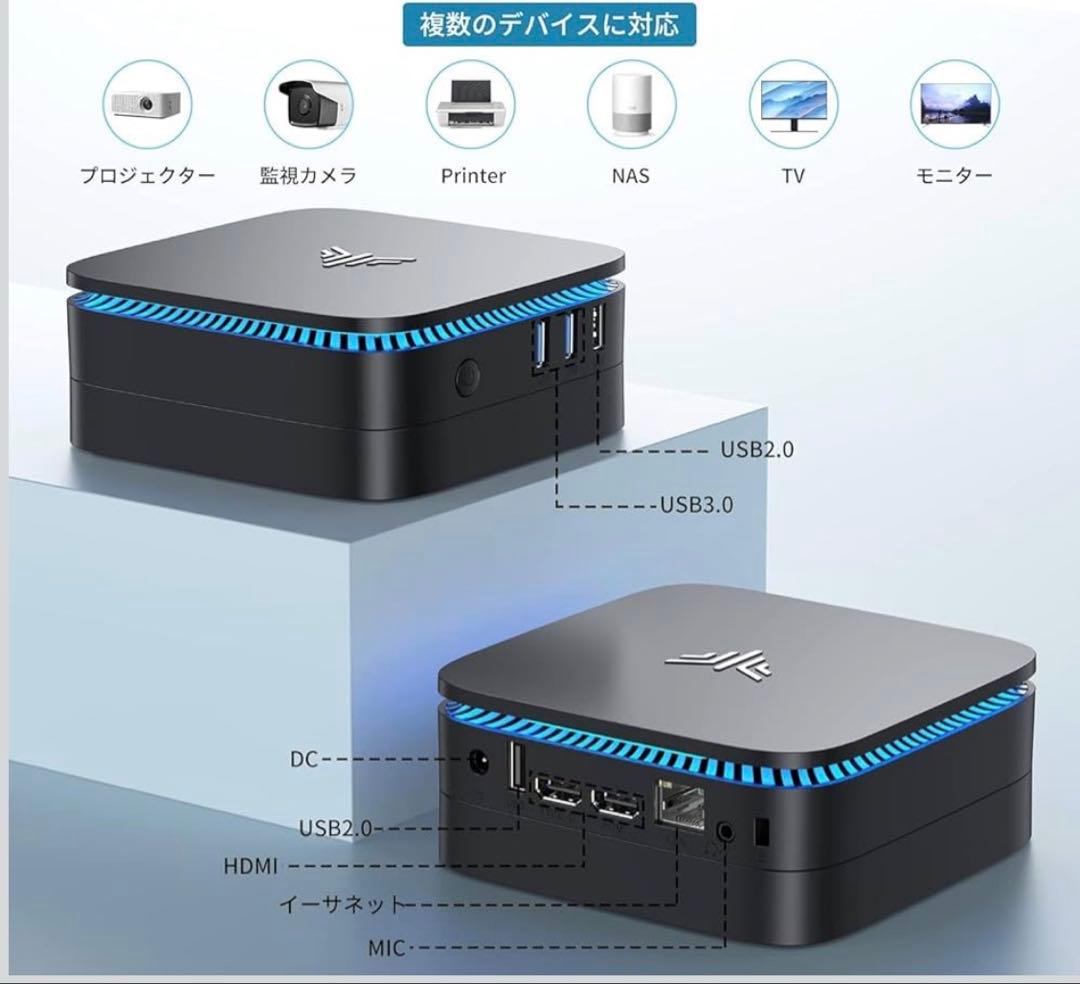 ミニpc 最新第12世代 n95 ミニpc動作より安定 2025新モデル