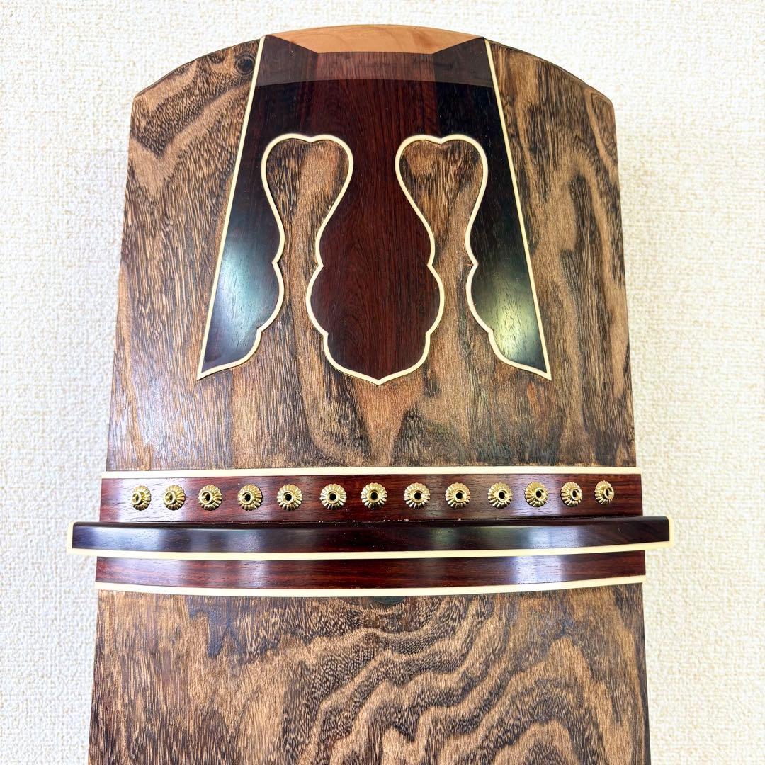 新品未使用 お琴 フルセット付属品付 上角すだれ彫 定価40万円相当 糸張り込
