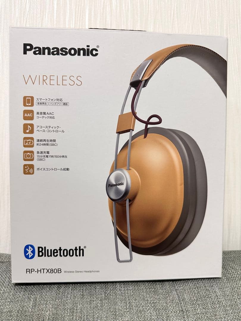 Panasonic RP-HTX80B ワイヤレスヘッドホン ゴールド