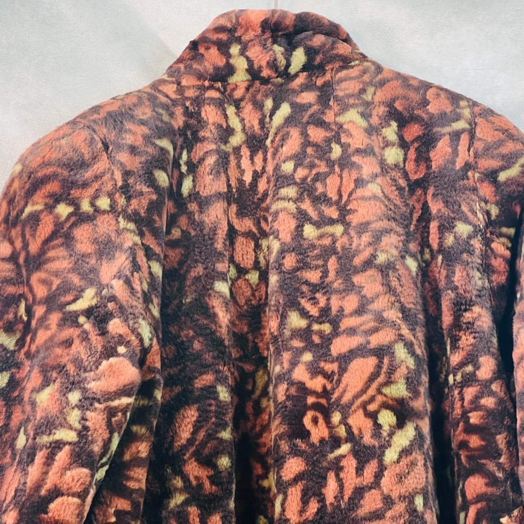 【SAGAMINK】ファーコート シェアードミンク 花柄　総柄 Ｆ 着丈93