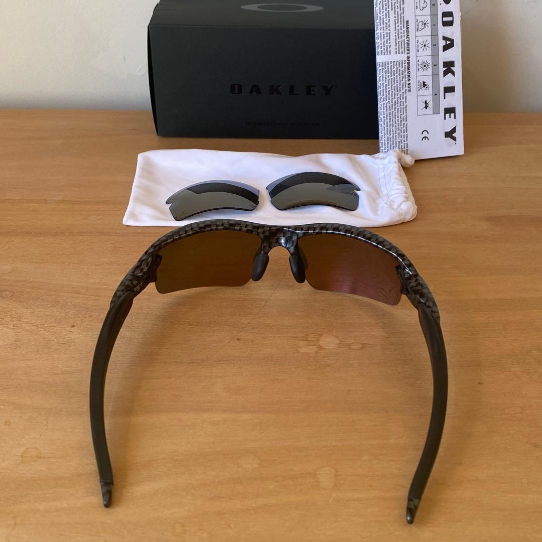 偏光　Oakley オークリー　FLAK 2.0 カーボンブラック　純正レンズ付