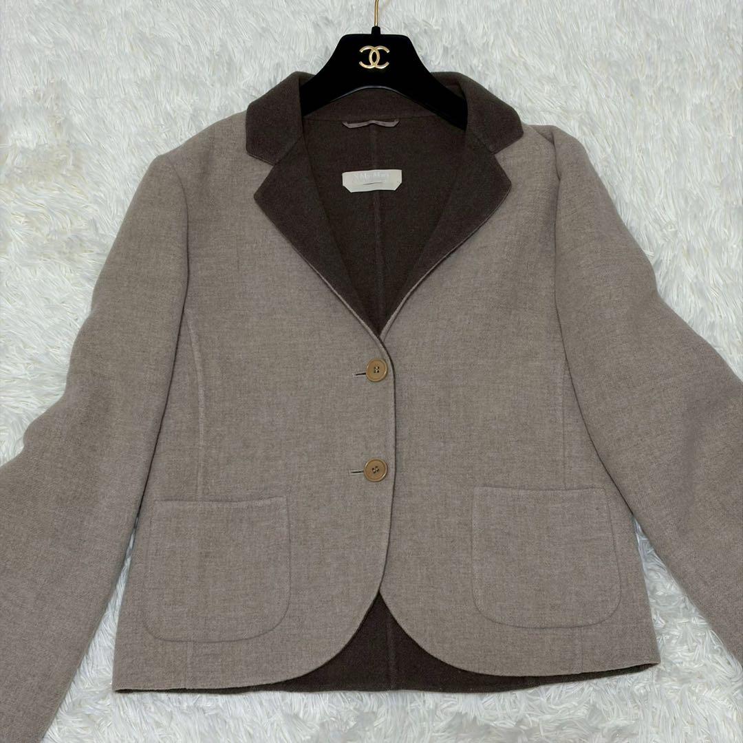 美品 S Max Mara クチートアマーノ XL ジャケット ダブルフェイス