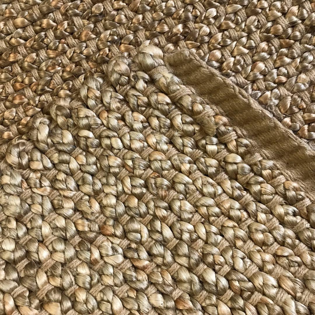 143x204cm ラグ ラグマット 麻 ジュート 夏用 天然素材 アジアン