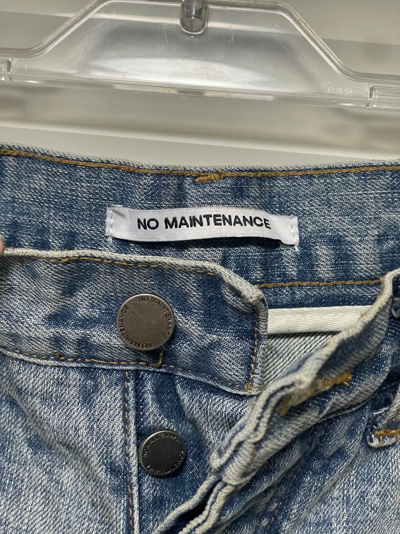 NO MAINTENANCE ライトウォッシュ日本製バギーデニム