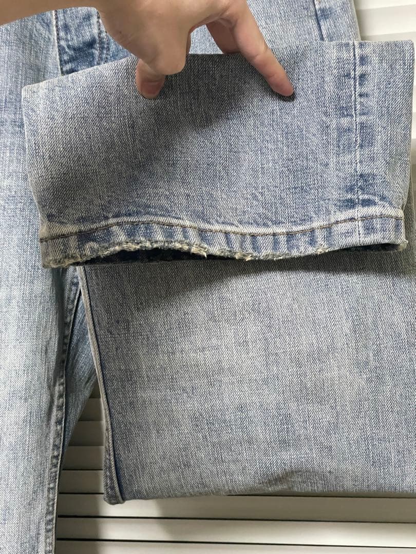 NO MAINTENANCE ライトウォッシュ日本製バギーデニム