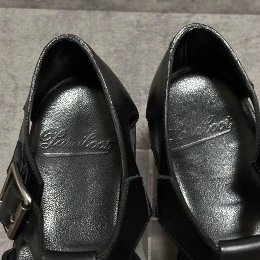 極美品　パラブーツ　グルカサンダル　パシフィック　ブラック　レザー　1711